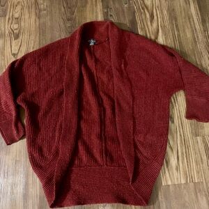 Eddie Bauer Warm Rust Oversized Cardigan